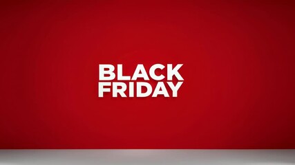 Poster - Several backgrounds featuring the words black friday in different color schemes and styles are shown, suitable for promotional videos or advertising related to black friday sales events