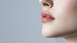 © Chineewan Somsap - Close up of woman lips showcasing natural and soft makeup look, highlighting beauty and elegance