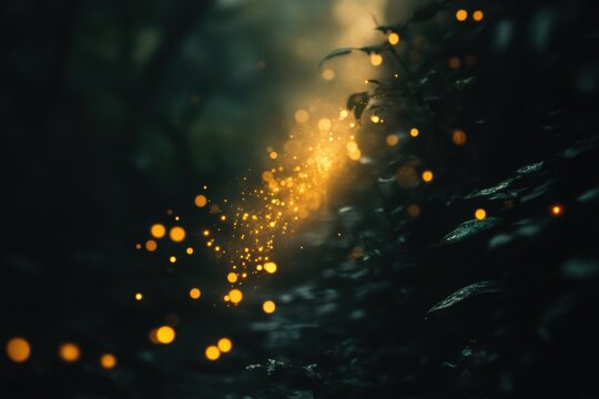 Thread mist of glows twist, stream background
