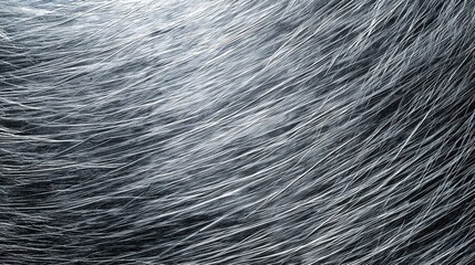 Poster - Exploration of silver texture showcasing fine strands in even light for design inspiration