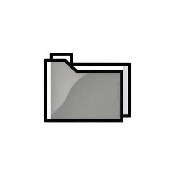 Folder icon vector file management system data archive