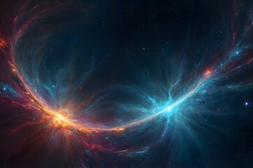 cosmic energy stream in deep space