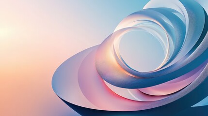 Poster - Abstract minimalist banner showing shimmering liquid rings and delicate ripples over deep blue water, softly lit for a futuristic, calm feel