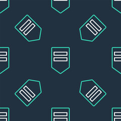 Poster - line chevron icon isolated seamless pattern on black background. military badge sign. vector