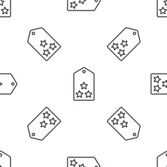 Poster - grey line military rank icon isolated seamless pattern on white background. military badge sign. vec