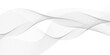 © Ahmad Araf - Abstract grey, white smooth element swoosh speed wave modern stream transparent background. Abstract wave line for banner, template, wallpaper background with wave design. Vector illustration