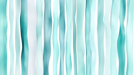 Poster - Abstract teal and white wavy lines pattern for modern design backgrounds.