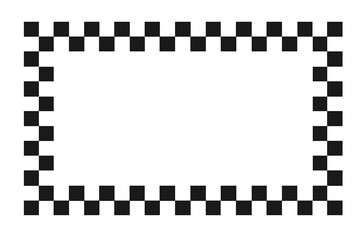 Poster - checkerboard border design suitable for various graphic projects and backgrounds