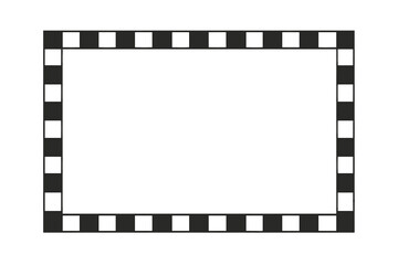 Poster - Flat vector illustration of a film frame design suitable for creative projects and visual media presentations