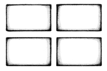 Poster - Blank canvas inspiration for creativity and design with four empty frames