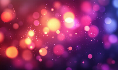 Poster - Colorful bokeh background with vibrant lights and soft focus for creative designs.