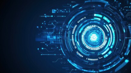 Fototapete - Abstract futuristic technology background