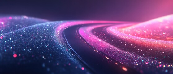 Poster - abstract glittery swirls