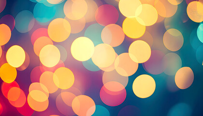 Poster - Dreamy Bokeh Effects A Symphony of Light Creating an Out of Focus Illumination That Works Well for Backgrounds and Presentations