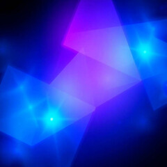 Poster - Futuristic Geometric Patterns with Neon Accents ideal for digital art, technology presentations, and contemporary creative projects.
