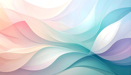 Poster - An Exquisite Abstract Background With Flowing Lines Creating a Sense of Movement and Serenity in Pastel Hues Seamlessly Blended Together Beautifully Throughout the Scene