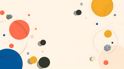 Poster - An Abstract Design Featuring Various Geometric Shapes and Sizes Creates an Eye Catching and Modern Presentation Background for Diverse Applications