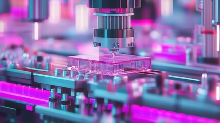 Poster - Automated precision machine processing transparent material