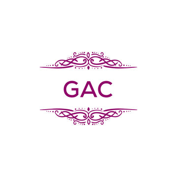 GAC creative minimalist letter logo.