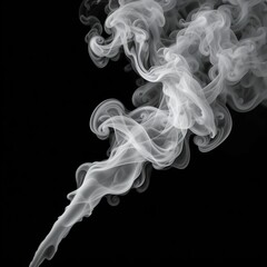 Poster - Abstract Smoke Photography: Stunning Black and White Wisps & Vapor, High-Resolution Digital Art for Wall Decor, Calm & Serene Atmosphere