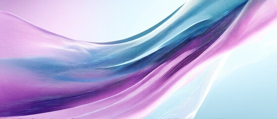 Poster - Abstract background with flowing lines in shades of blue purple and white for creative design projects