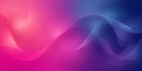 Poster - abstract flowing gradient background with pink purple and blue color scheme and tiny dots