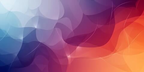 Poster - A colorful abstract background with flowing shapes in shades of blue purple and orange
