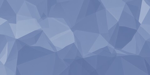 Poster - Abstract background with light blue and gray triangles creating a geometric polygonal pattern