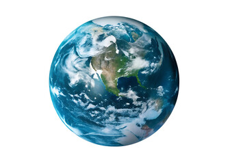 realistic earth planet isolated on white background png