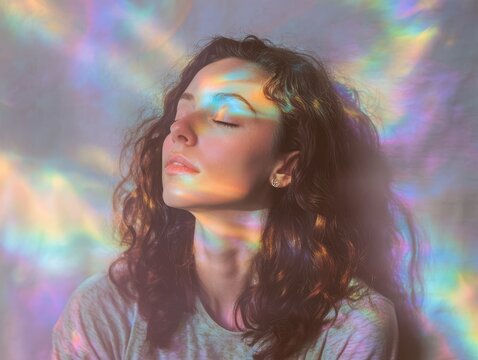 Wave tone background with dream haze prism