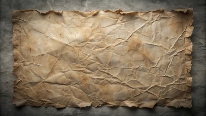 Aufkleber - A Wrinkled and Aged Piece of Paper with a  Rustic Texture, Ideal for Vintage or Antique Designs