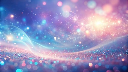 Poster - Abstract Dreamy Glitter Background with Sparkling Lights and Blurred Bokeh Effects
