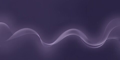 Poster - Abstract wavy lines on a dark purple background creating a flowing and elegant design element