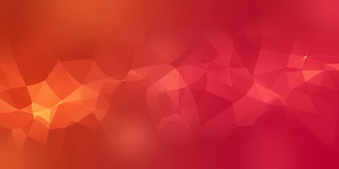 Poster - An abstract background with a gradient of orange and red hues and polygonal shapes visible
