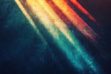 Poster - Abstract colorful light streaks on textured surface creating a vibrant and dynamic composition with a modern artistic feel and visual depth