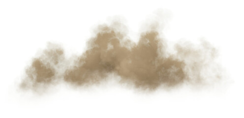 Poster - Sand dust cluster desert on transparent backgrounds specials effect 3d illustrations png