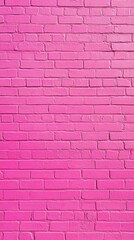 Poster - Vibrant magenta brick wall creating a bold and textured background perfect for modern designs and artistic projects offering a striking visual impact and urban feel