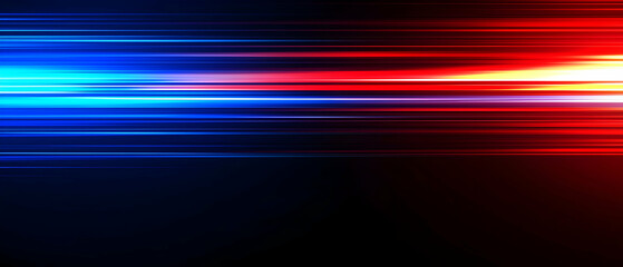 Poster - Abstract Speed Lines Background With Red And Blue Light
