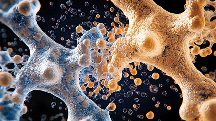 Poster - Abstract Microscopic Cellular Structure