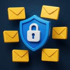 Poster - Email Security Lock Shield