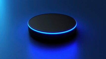Poster - blue glowing on technology concept