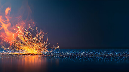 Poster - Abstract Fire Explosion Graphic Design