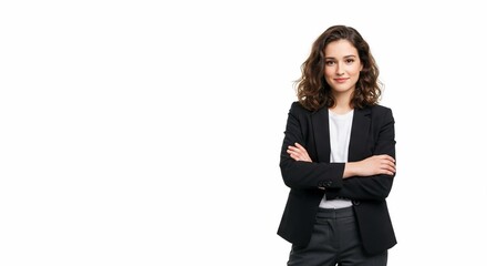 professional business woman portrait confident businesswoman office attire corporate executive leade