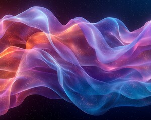 abstract flowing light, vibrant colors