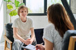 © Valerii Honcharuk - Teenage boy talking to female professional psychologist counselor therapist