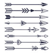 © nillgraph20 - Arrow silhouette set bundle vector