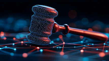Poster - Digital Gavel With Network Connection