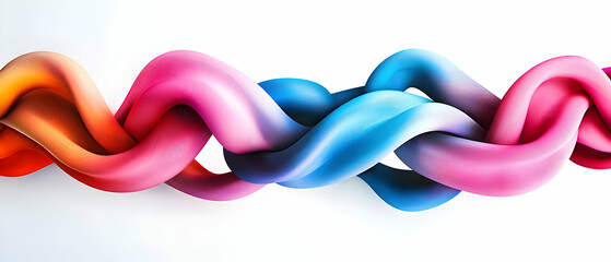 Poster - Abstract Colorful Twirled Shapes Design