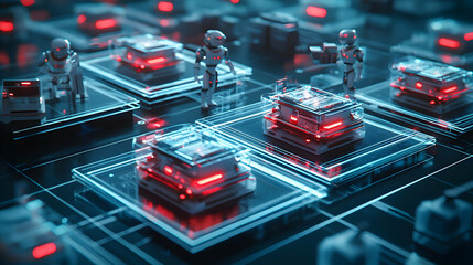 Poster - Futuristic Robotic Network System On Digital Circuit