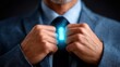 © CrazyJuke - A man in a suit safeguards personal data through a secure virtual network, a symbol of modern cybersecurity efforts.